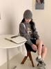Women's Cartoon Embroidered Round Neck Loose Knit Sweater