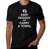 Keep Froody and Carry a Towel T-Shirt Printed T Shirts for Man T Shirts for Man Slim Fit T Shirts for Man Pack White T-Shirt