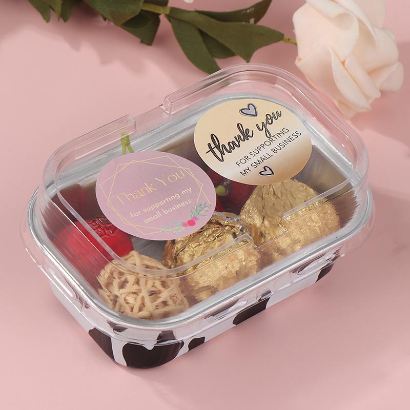 500 Stück/Rolle Danke Floraler Aufkleber Geschenkverpackung Siegel Etikett Scrapbooking Schreibwaren Aufkleberrolle Diy Versiegelungsaufkleber 2,5/3,8 cm