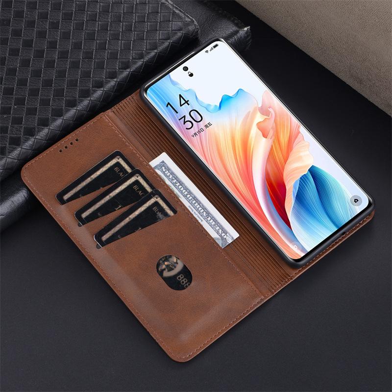 Compatible Vivo Y300pro Flip Protective Leather Case - Full Coverage, Anti-Fall Design