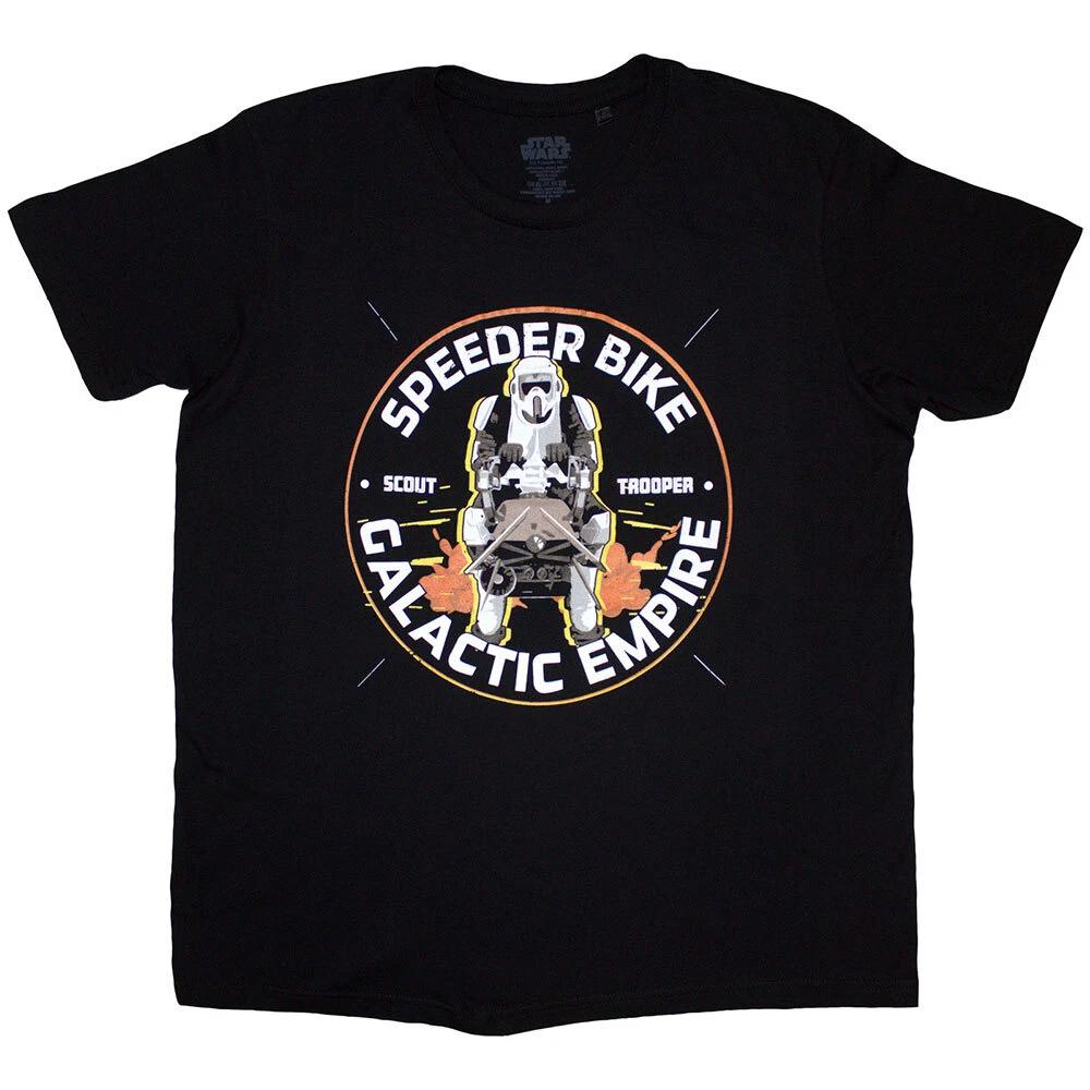 Star Wars Unisex T-Shirt: Speeder Bike Galactic Empire (Small) XL