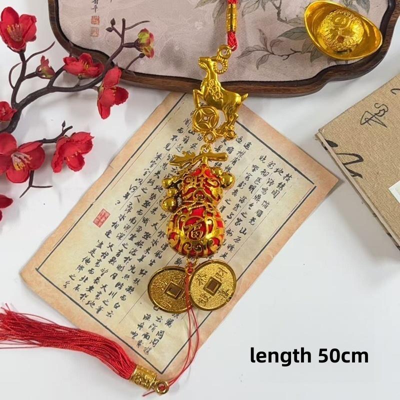 1Pcs 2027 Chinese Goat Year Decor Red Tassel Cute Lucky Hanging Ornament for Spring Festival Housewarming Gift