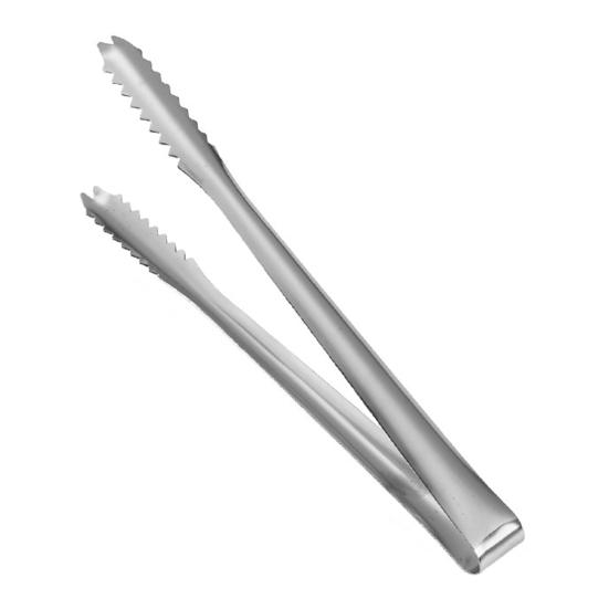 Ice Clamp Heat-Resistant Stainless Steel Ice Tongs Non-Slip Serrated Grip -Free Kitchen Utensils for Barbecue Snack Tongs