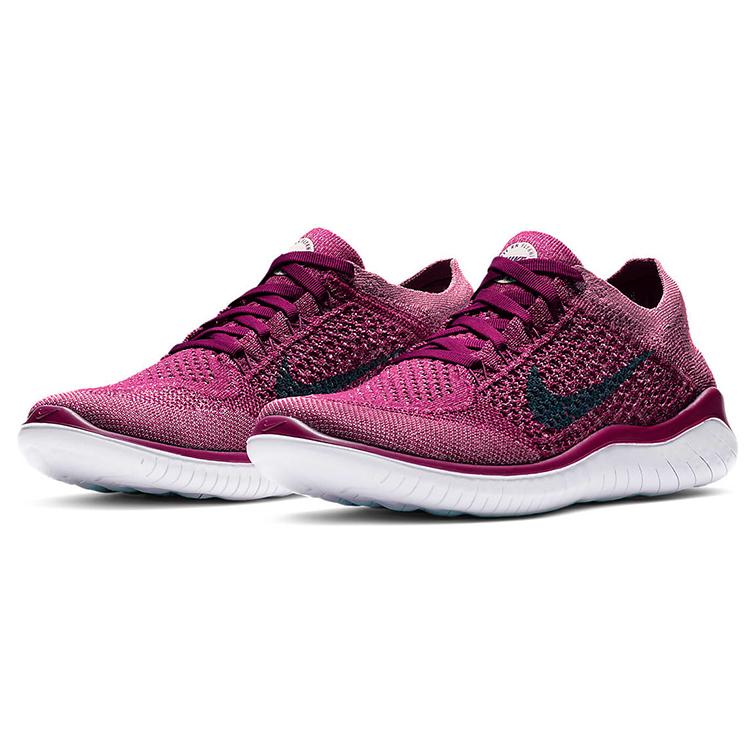 Nike Free Rn Flyknit 2018 Bringebærrød Dame