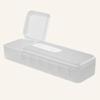 Creative Data Cable Storage Box Large Capacity Charger Cable Management Box Desktop Multi Grid Solid Color Plastic Storage Boxes
