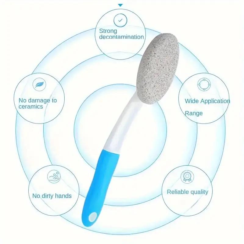 1pcs Pumice Cleaning Stone with Handle Toilet Bowl Cleaner Seat Toilet Stain Removal Pumice Stone Brush Household Accessories