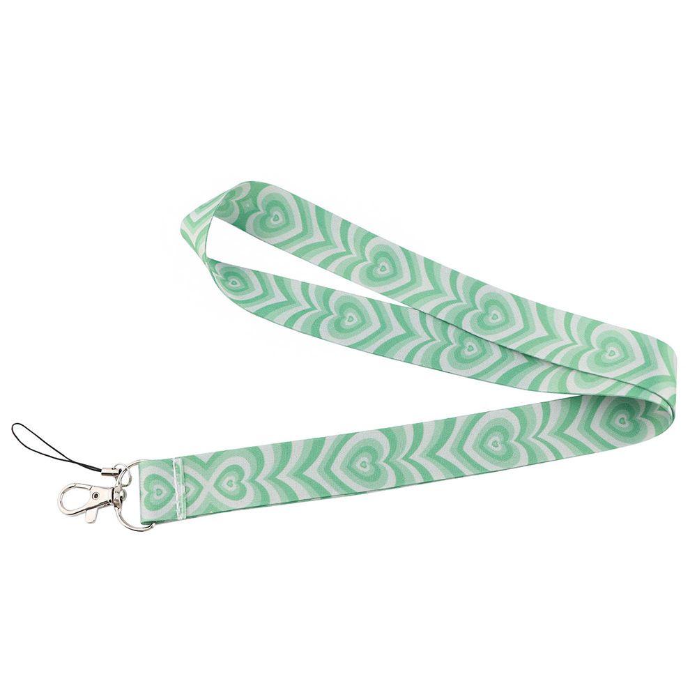 Mobile Phone Strap Keychain Love Neck Strap Heart Lanyard ID Card Pass Hang Rope Badge Holder