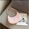 Lady Vintage Dumpling Underarm Bags For Women PU Leather Zipper Shoulder Bag