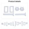 Toilet Hinge Screws Plastic Rectangle Toilet Lid Hinge Screw
