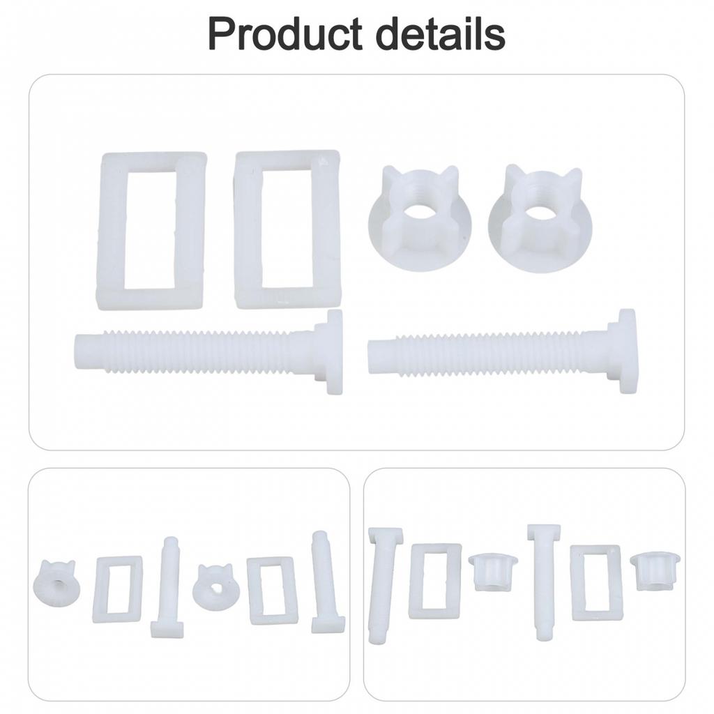 Toilet Hinge Screws Plastic Rectangle Toilet Lid Hinge Screw