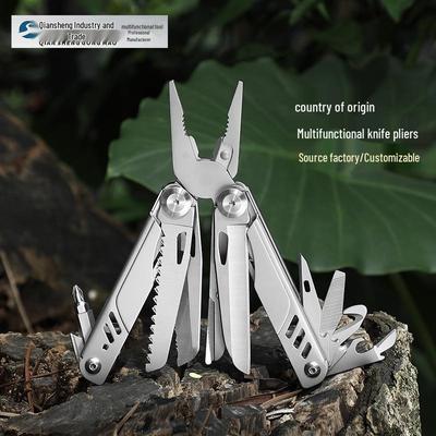 Stainless Steel Multi-tool Pliers with Folding Knife for Outdoor and Firefighting Use
