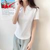 Shuangxing Women's Slim Fit Polo T-Shirt