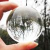 30 40 50cm Clear Glass Crystal Ball K9 Deck Figurines Decor Solid Clear Crystal Balls Photography Accessories
