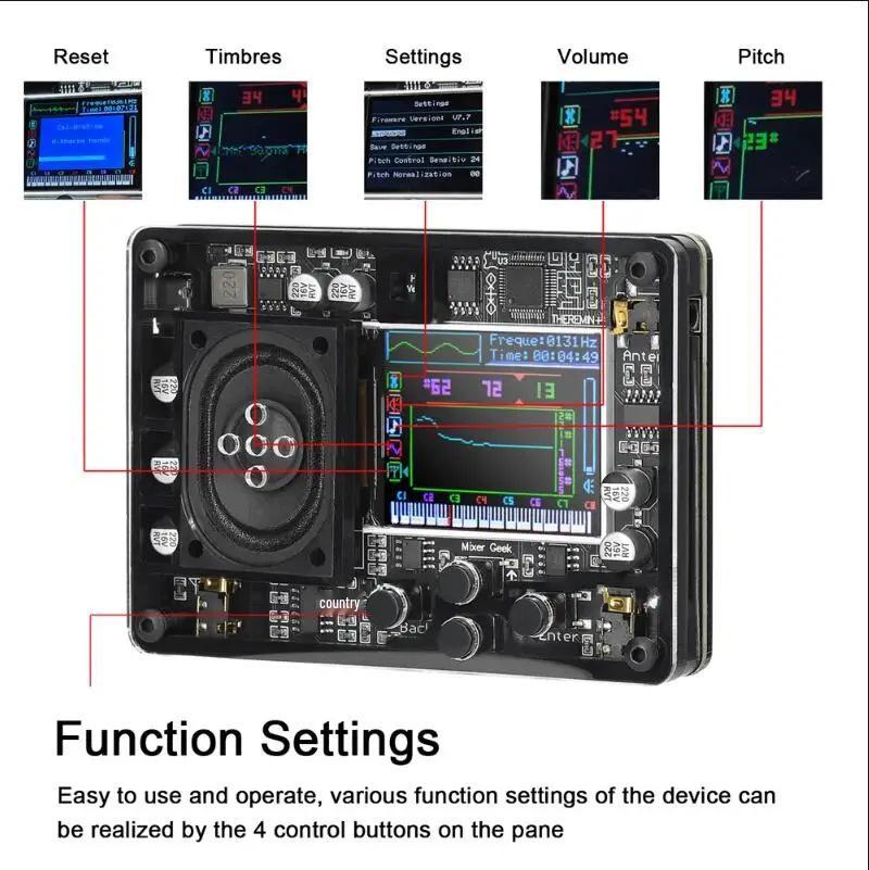 Retro Mini Theremin: OLED Multi-Sound Creative Music Toy