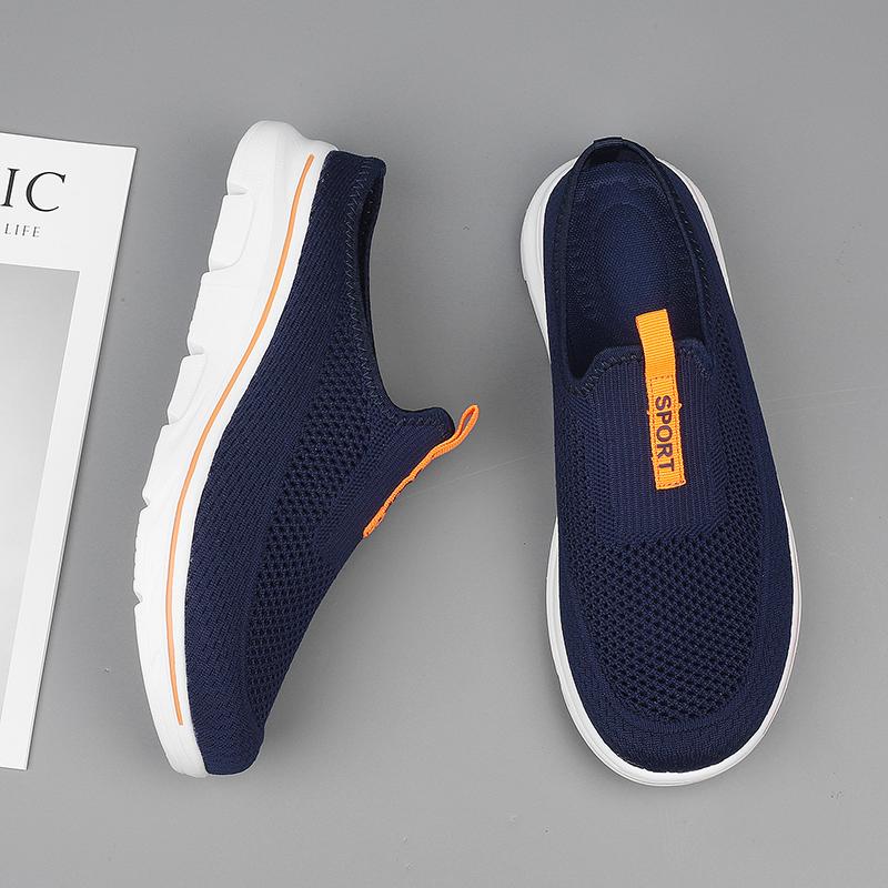 Fashion Big Size 47 48 49 Summer Men Women Half Shoes Slippers Slip On Casual Shoes Mesh Breathable Soft Comfortable Zapatillas Hombre