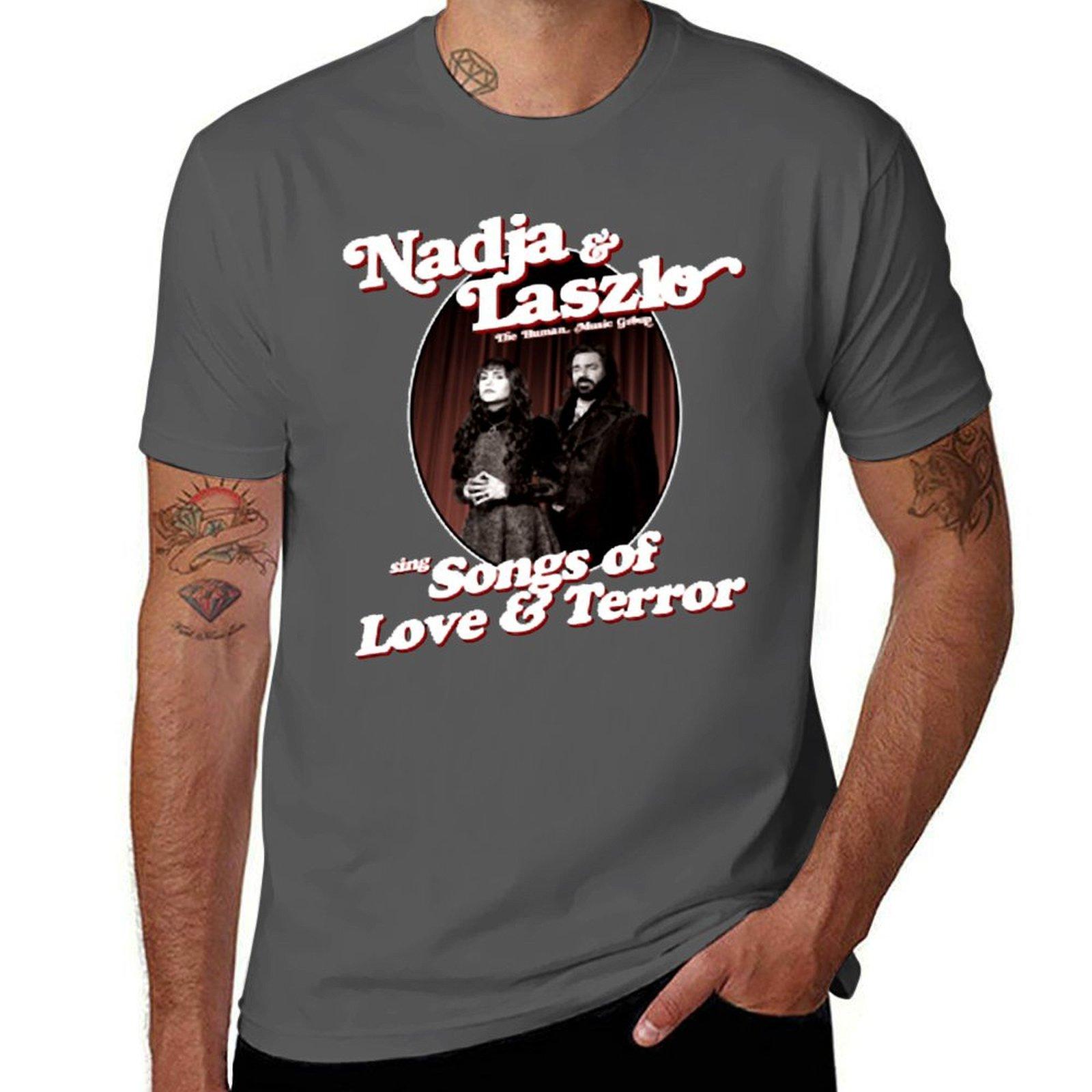 

Nadja And Laszlo The Human Music Group Sing Songs Of Love And Terror T-Shirt sublime anime t shirts tees men t shirts 4XL