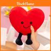 Creative Colorful Heart Plush Toy For Couples Romantic Gift Soft Stuffed Doll