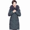 Baumwollgepolsterte Jacke Damen Slim-Fit Daunen Baumwollgepolsterte Jacke Mittellang Mode Damen Baumwollgepolsterte Jacke
