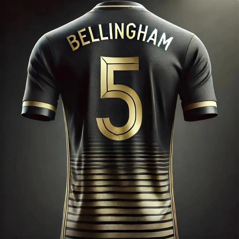 New Round Neck BELLINGHAM #5 Jersey Fashionable Men's And Women's Short Sleeve Breathable Quick-Drying Sports T-Shir