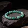 Festive Gifts Green Cracked Agate Beaded Bracelet Natural Texture Fashion Jewelry For Men Women Daily Wear Gift