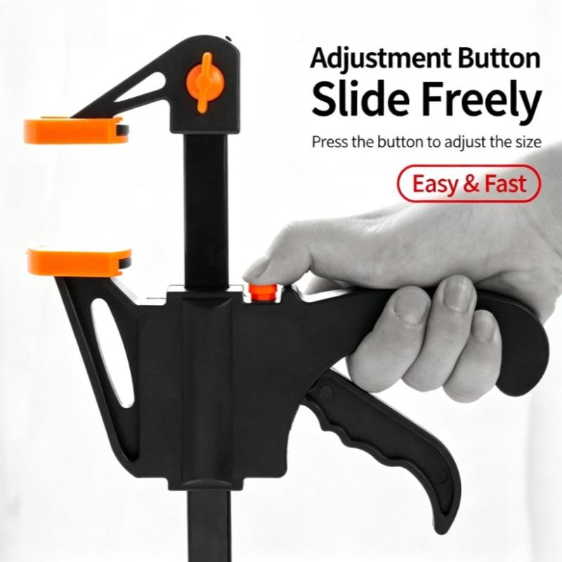 4/6/8/10 Inch Bar Clamps for Woodworking, Quick Grip Clamps Trigger Clamp One Handed Ratchet Clamp, Mini Small Bar Clamp for Craft