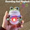 Cute Green And Pink Heart Frog Light Up Love Messaging Recording Fun Car Decoration