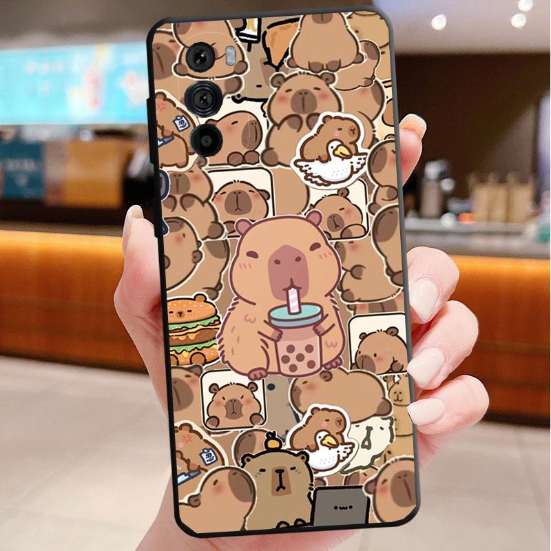 Capybara Phone case For Motorola Edge 50 40 Pro 50 40 30 Ultra Neo Fusion Moto G Play G Stylus G Power G 5G