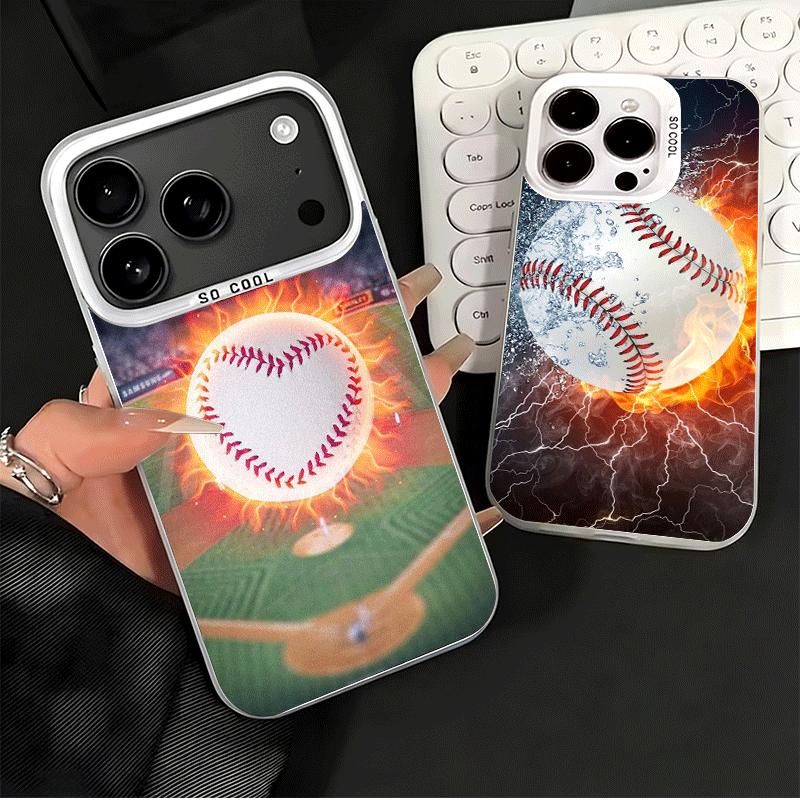 Baseball Sport Shockproof Phone Case for iPhone 18 17 Air 16 16E 15 Pro Max 14 Plus 13 Mini 12 Back Cover Anti Fall Fundas