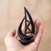 Mini 3D Printed Sailboat Figurine Nautical Coastal Boat Sculpture for Modern Home Office Mantel Bookshelf Decor