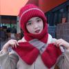 Squirrel Velvet Knit Windproof Hat & Scarf Combo - Adult Winter Fashion