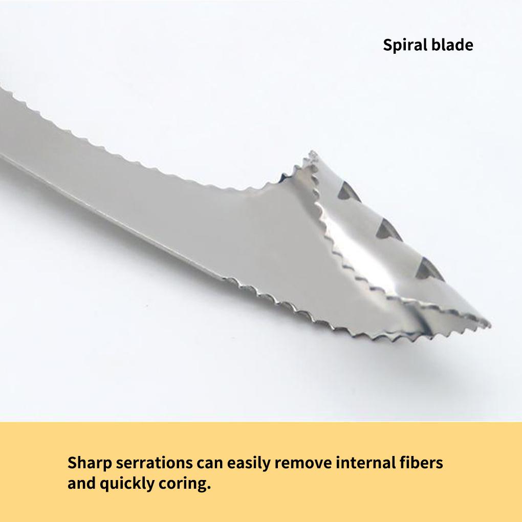 Pepper Corer Stainless Core Slicer Serrated Handle Kitchen Tomato Remover