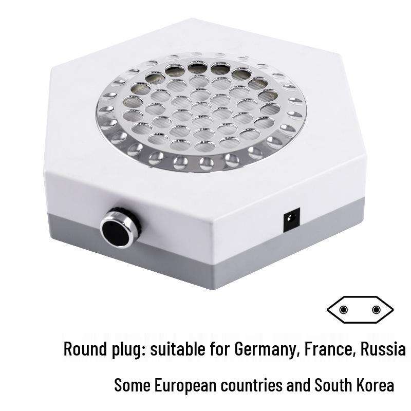 80W Japanese-Style Nail Dust Collector with Filter & Adjustable Speed for Salons