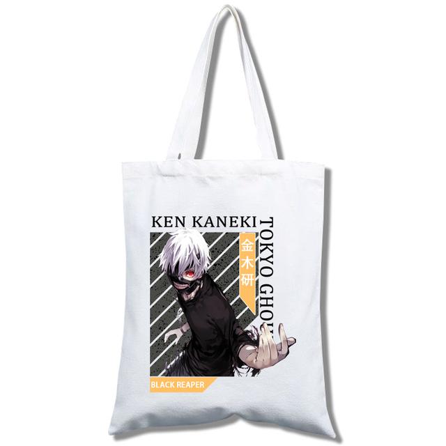 Tokyo Ghoul-bawełniana torba na zakupy, torba shopper, wielokrotnego użytku torby jutowe, torba materiałowa, tissu