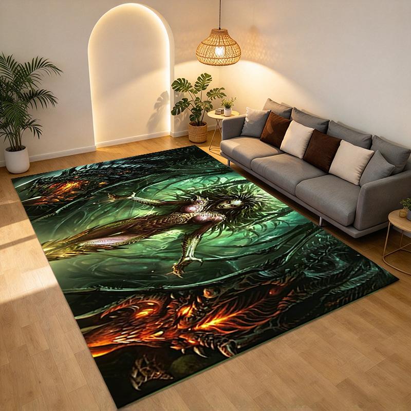 Alien Fantasy Living Room Nonslip Area Rug Soft Carpet For Bedroom Game Playroom Sofa Office Home Decor Doormat Christmas Gift C9261056