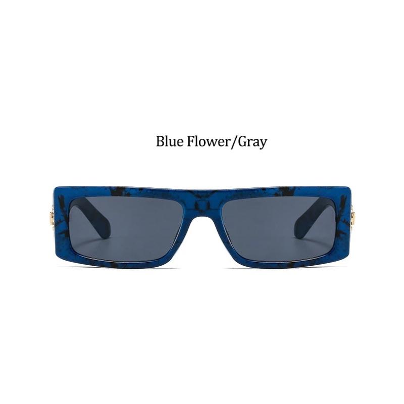 Big Frame Square Sunglasses For Female Fashion Brand Flower Ladies Sun Glasses Vintage Shades Eyewear Oculos De Sol UV400
