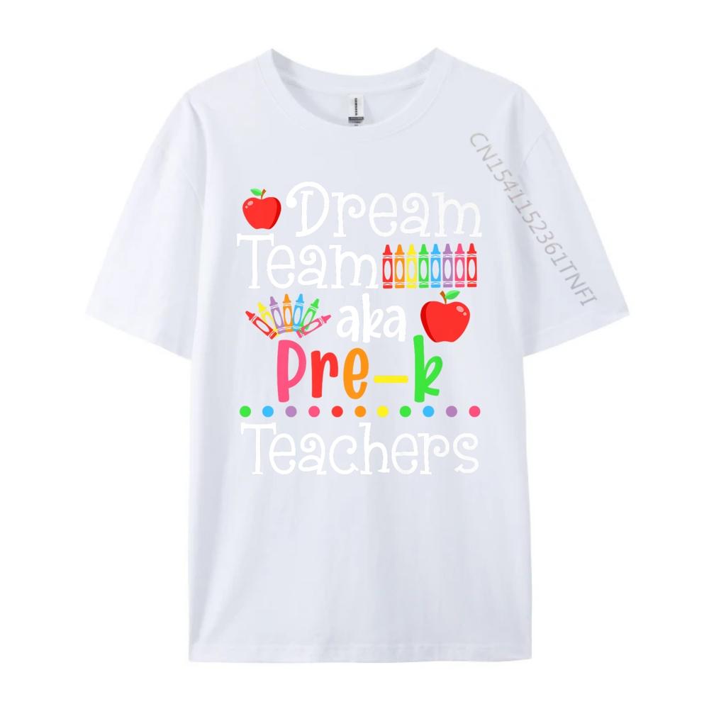 Dream Team Aka Vorschullehrer Shirt Zurück zur Schule Herren Grafik T-Shirts Kurzarm T-Shirt Herren Große Größe Vintage