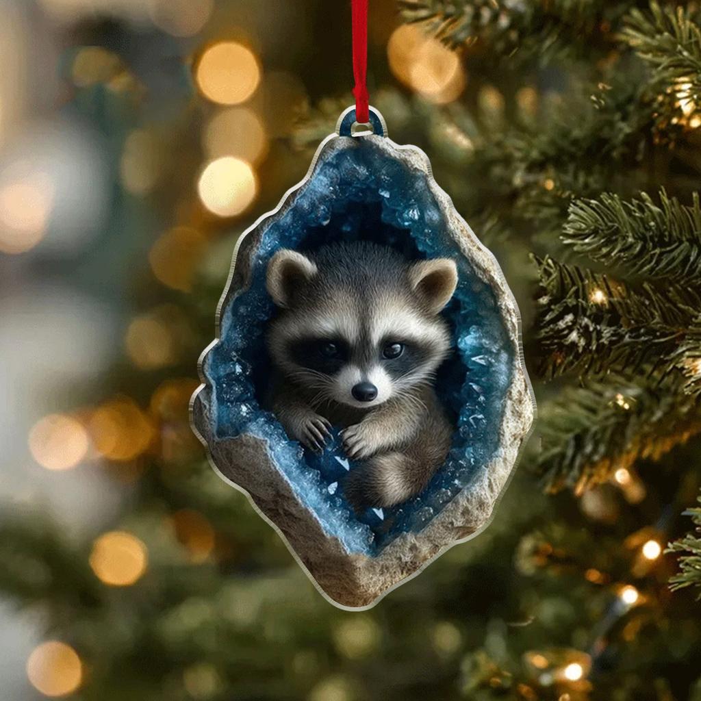 Animal Christmas Ornaments Christmas Ornaments Animal Acrylic Ornaments New Year Ornaments Christmas Pendants Standing On The Christmas Tree