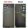 S908 Housing For Samsung Galaxy S22 Ultra Plus S901 S906 5G Battery Cover Glass Repair Back Door Rear + Logo Camera Lens