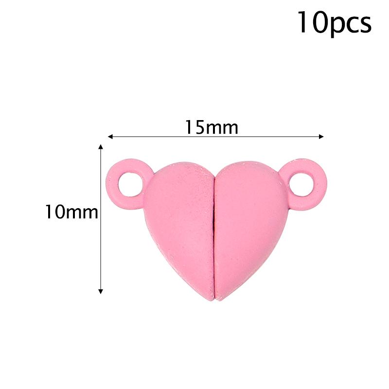 Louleur Round/Heart Strong Magnetic Clasps Magnet End Clasp Connectors for Jewelry Making DIY Bracelet Necklace Accessories