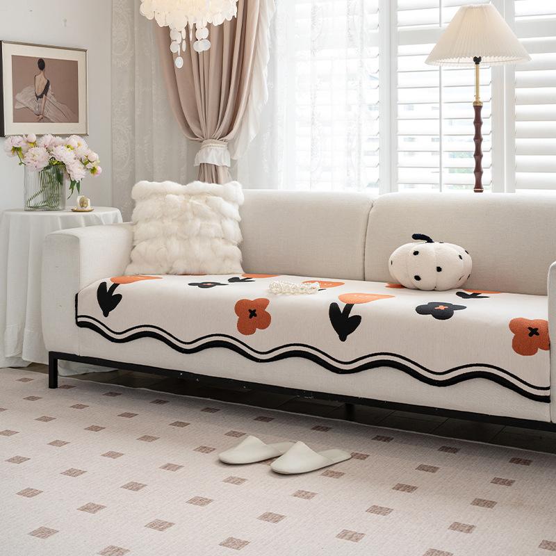 

Special-Shaped Sofa Cushion Fixed Non-Slip Four-Season Universal New Straight-Row One-Piece Sofa Full-Cover Cloth Seat Cushion 70*70cm