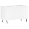 White Record Cabinet 74.5 x 38 x 48 cm Engineered Wood