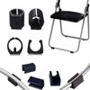 10pcs Chair Leg Pad Damper Stool Anti-Front Tilt Pipe Clamp U Shaped Floor Glides Tubing Caps Tube Rear Pad Floor Protector