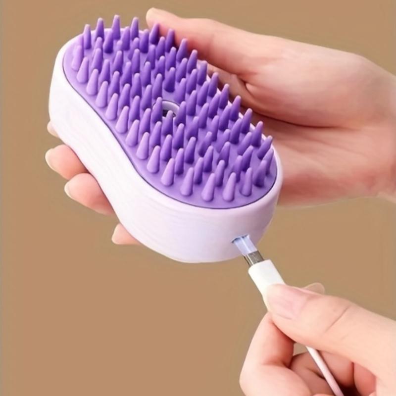 Akumulatorowa szczotka parowa 3-w-1 dla zwierząt składane narzędzie do pielęgnacji