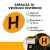 Magnetic Car Stickers Magnet Bumper Decals Windscreen H Sign Historical Vehicle Badge For Door Window Rear Panel Fridge Home