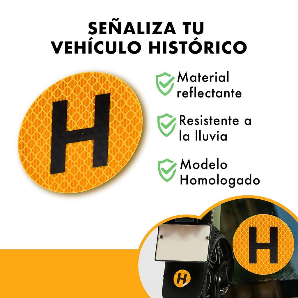 Magnetic Car Stickers Magnet Bumper Decals Windscreen H Sign Historical Vehicle Badge For Door Window Rear Panel Fridge Home