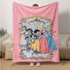 1pc Disney Princesses Home Decorative Throw Blanket Perfect for Couch, Bed, Travel