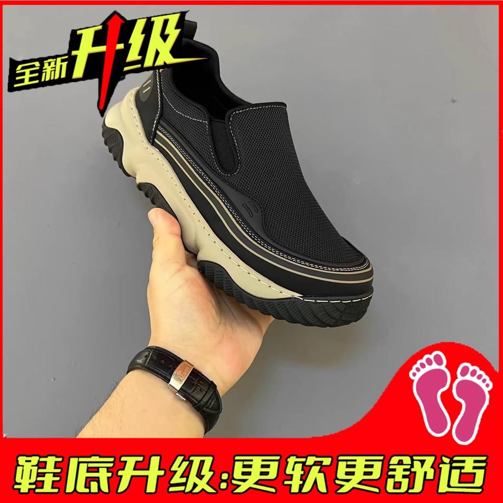 Scarpe Tela Autunnali Traspiranti Seta Ghiacciata Suola Morbida Pigre Leggere Sottili Casual Sportive Tendenza