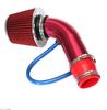 Universal Aluminum Alloy Air Intake Kit Blue Pipe Diameter 3" +Cold Air Intake Filter+ Clamp+ Accessories
