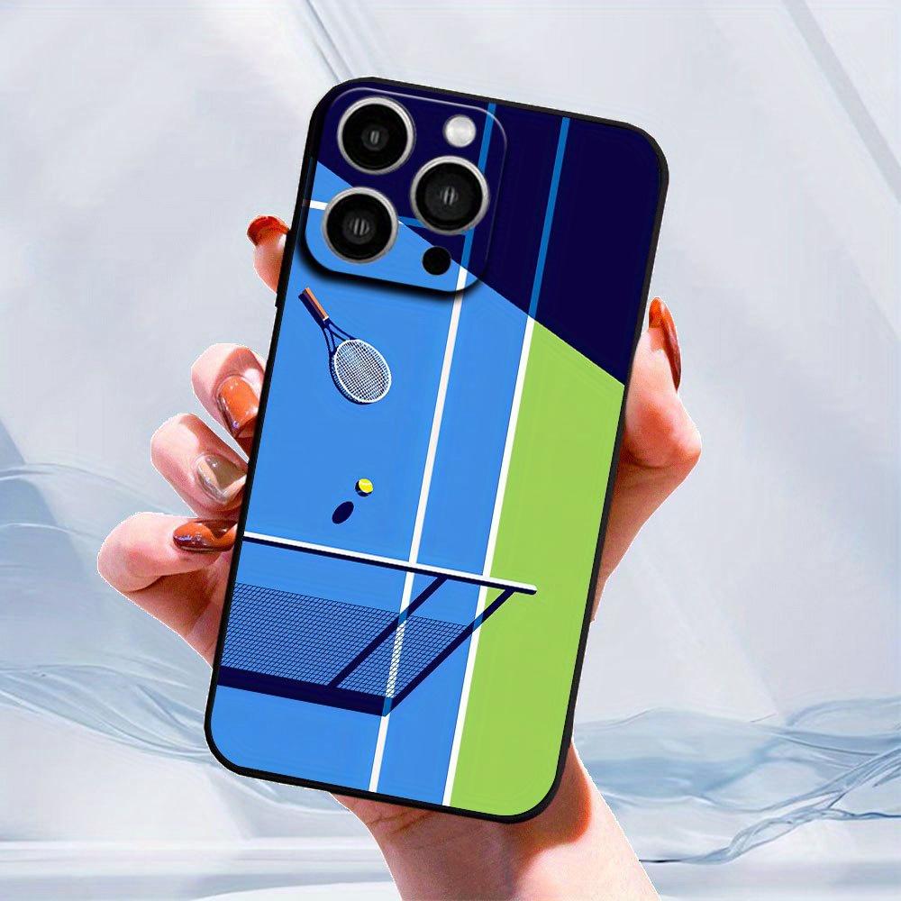 Tennis Cute Cartoon Phone Case for iPhone 17 16 15 14 13 12 11 Pro/ Max/Plus All-inclusive Frosted Soft Shell Lens Protection