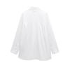 2025 Spring Women's Fashionable Loose European & American Style Pocket Shirt